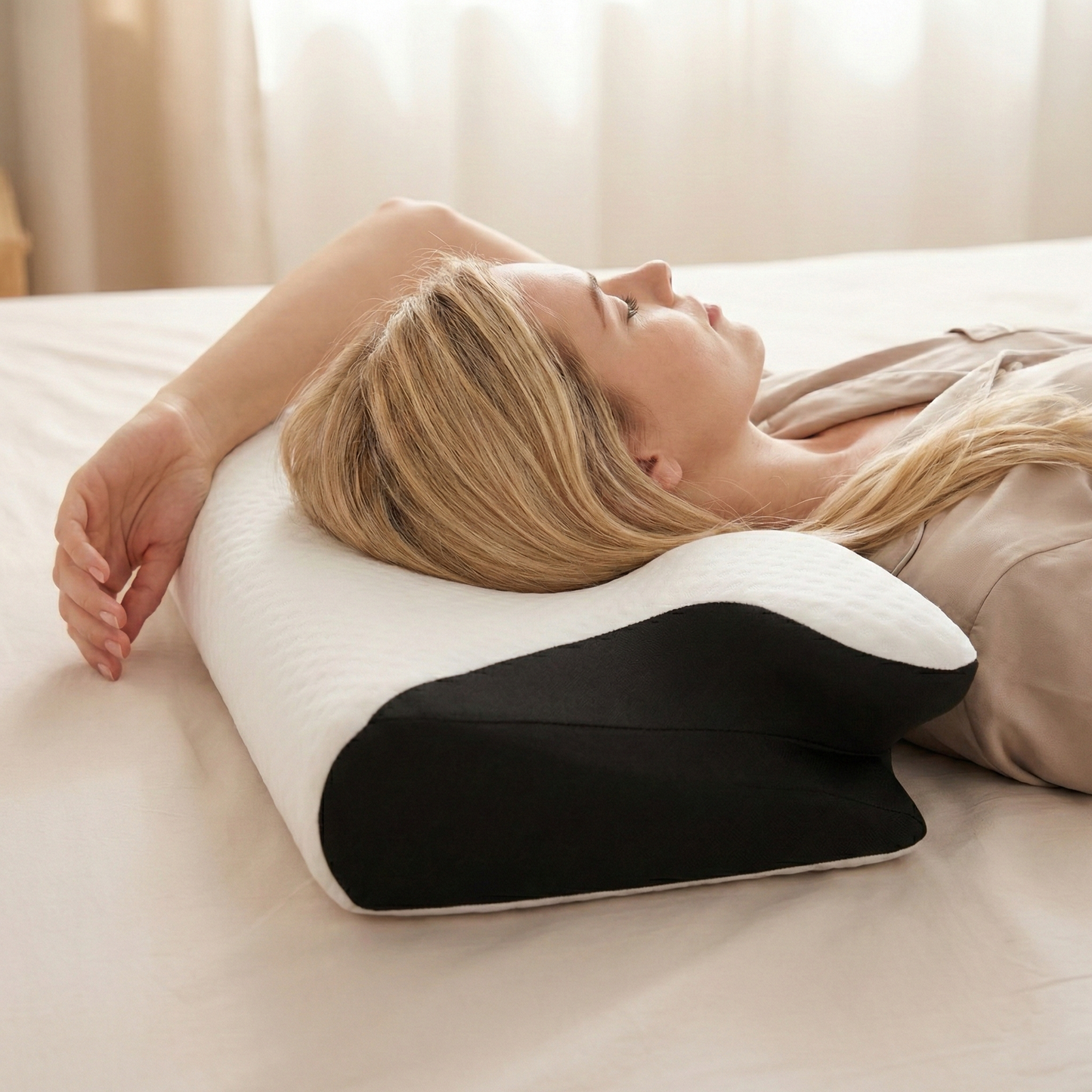 SleepDeluxe™ Memory Foam Pillow + Free Pillowcase